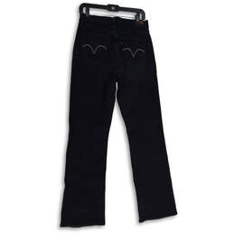 Womens Blue Denim Dark Wash 5-Pocket Design Straight Leg Jeans Size W30 L34 alternative image