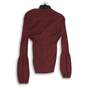 DKNY Jeans Womens Mauve Red Shawl Collar Long Sleeve Pullover Sweater Size S image number 2