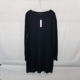 Sanctuary Black Knit Long Sleeved Pullover Dress WM Size XL NWT