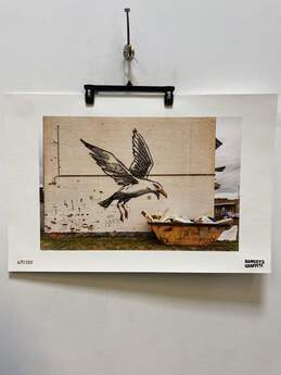 Seagull Raiding A Dumpster Print by Banksy 2021