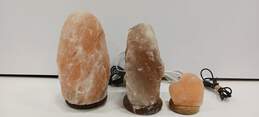Bundle of 3 Assorted Himalayan Rock Salt Lamp