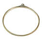 Designer Alexis Bittar Gold-Tone Fashionable Thin Wire Bangle Bracelet image number 2