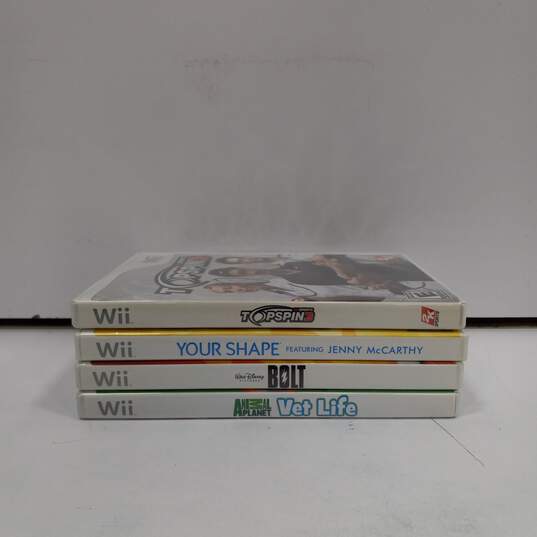 Bundle of 4 Nintendo Wii Video Games image number 1