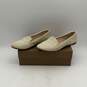 NIB Donald J Pliner Womens White Beaded Round Toe Slip-On Flats Size 8.5 image number 2