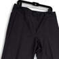 Womens Gray Flat Front Regular Fit Pockets Straight Leg Dress Pants Sz 14W image number 3