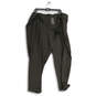 NWT Womens Black Flat Front Slash Pocket Paperbag Pants Size 3 22-24 image number 1
