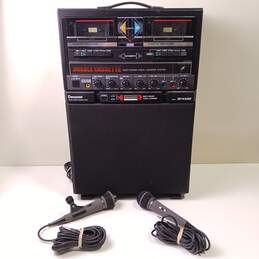 Denonet Double Cassette Karaoke Machine Model GP-K3350 With Microphones