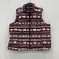 NWT Womens Multicolor Fair Isle Print Full-Zip Puffer Vest Size 2X image number 1