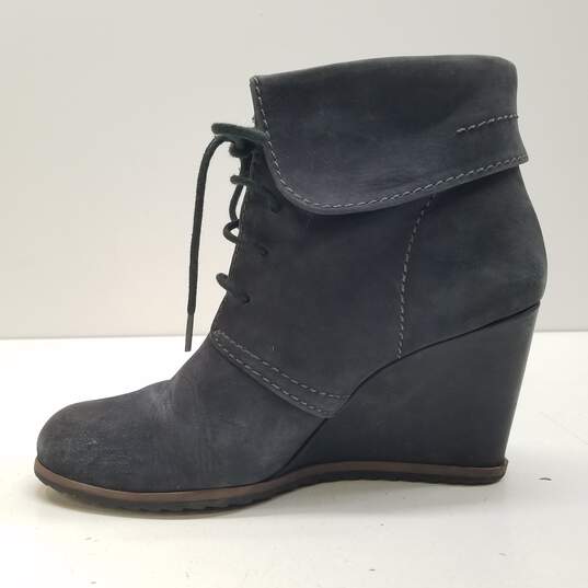 Tesori Grey Wedge Ankle Booties Women's Size 6 image number 2