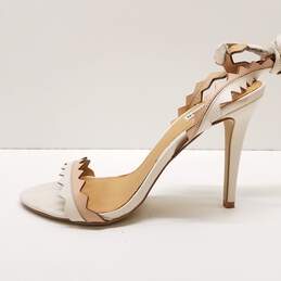 Steve Madden White Leather Strappy Pump US 10