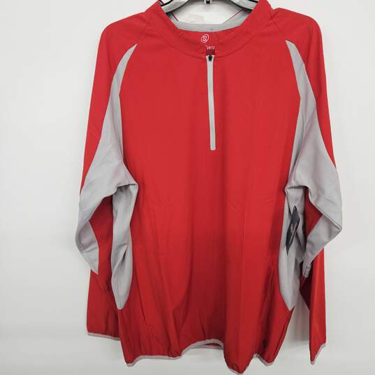 Red Grey Long Sleeve Cage Jacket image number 1