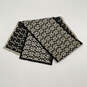 Womens Black Signature Print Wool Multipurpose Rectangle Scarf One Size image number 2