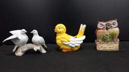 Bundle of 3 Porcelain Bird Figurines