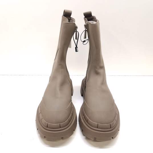 Zara Platform Ankle Boots Grey 10 image number 5