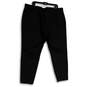 NWT Womens Black Flat Front Dotted Straight Leg Ankle Pants Size 3X image number 2