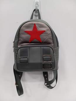 Loungefly Marvel Gray Winter Soldier Mini Backpack