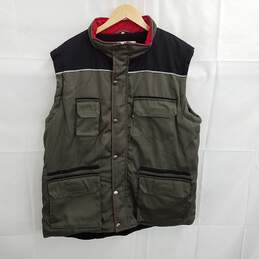 Unisex La Torche Green W/ Black Red Outerwear Vest Sz XL