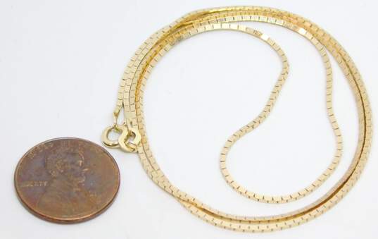 Milor 14K Gold Unique Box Chain Necklace 5.8g image number 6