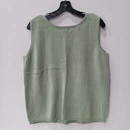 Jones New York Sport Green Sleeveless Sweater/Tank Top Size XL NWT alternative image