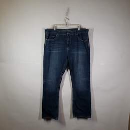 Mens Cotton Medium Wash Regular Fit Denim Straight Leg Jeans Size 44X34