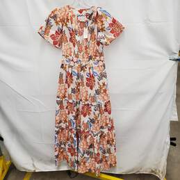 NWT Anthropologie WM's Somerset Botanical Motif Maxi Dress Size SM