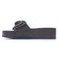 Tory Burch Brown Platform Bow Slide Sandals Women's Size 7 image number 3