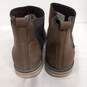 Boys Brown Leather Round Toe Pull On Ankle Chelsea Boot Size 1 Youth image number 2