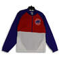 Womens Multicolor Chicago Cubs Long Sleeve Hooded Pullover Jacket Size S image number 1