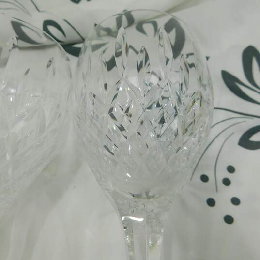 4 Vintage Stuart Claret Monterrey Crystal Wine Glasses Set image number 8
