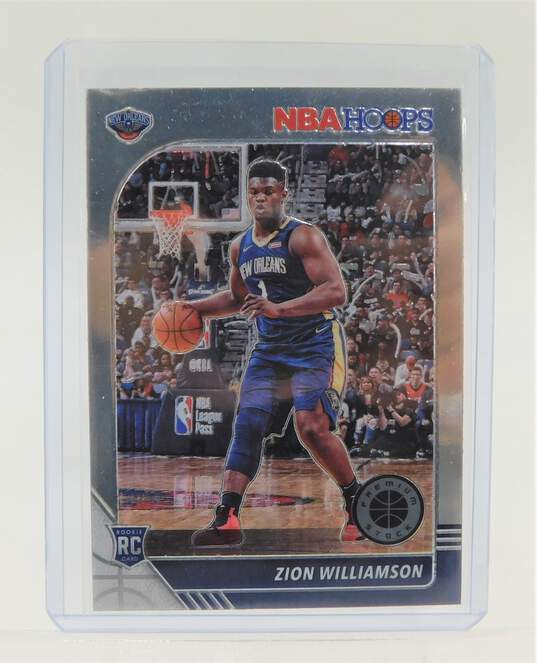 2019-20 Zion Williamson NBA Hoops Premium Stock Rookie NO Pelicans image number 1