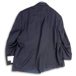 NWT Mens Black Long Sleeve Notch Lapel Single Breasted Blazer Size 60R alternative image
