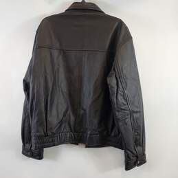 London Fog Men Dark Brown Leather Jacket XL alternative image