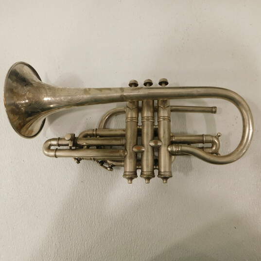 VNTG Dyer's Brand Professional Model B Flat Cornet w/ Case and Accessories (Parts and Repair) image number 3