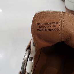 Frye White Leather Studded Boots Women's Size 6M alternative image
