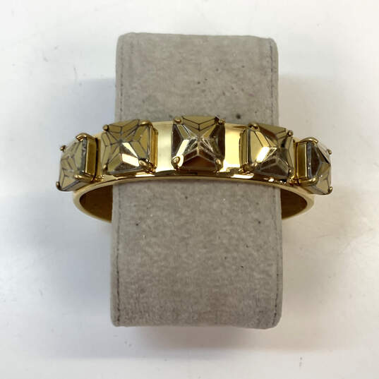 Designer J. Crew Gold-Tone Costume Jewelry Adjustable Cuff Bracelet image number 1