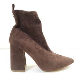 Steve Madden Falona Stretch Ankle Boots Brown 7.5