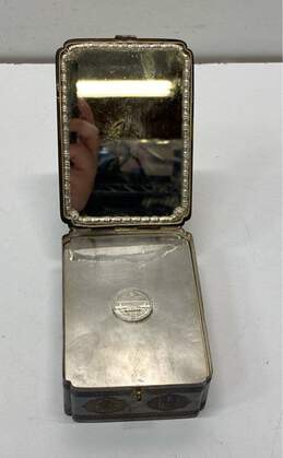 Vintage Oriental Box Fold Down Double Mirrors Vanity/Jewelry Box alternative image