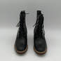 Womens Sienna High A24TA Black Leather Round Toe Ankle Booties Size 7.5 image number 2