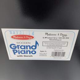 Melissa & Doug Learn-To-Play Classic Grand Piano w/ Stool