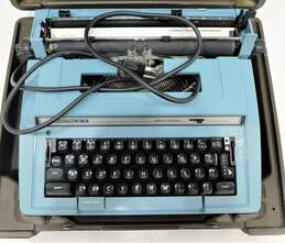 Vintage Smith Corona Electra C/T Blue Electric Typewriter w/ Case alternative image