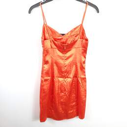 Guess Women Orange Bodycon Mini Dress S NWT alternative image