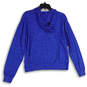 NWT Womens Blue Long Sleeve Activewear Full-Zip Hoodie Size Medium image number 2