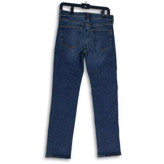 Old Navy Womens Blue Denim Medium Wash 5-Pocket Design Straight Jeans Size 16 image number 2
