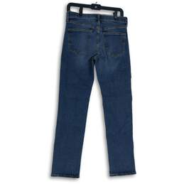 Old Navy Womens Blue Denim Medium Wash 5-Pocket Design Straight Jeans Size 16 alternative image
