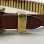 Designer Michael Kors Gold-Tone Adjustable Buckle Classic Collar Necklace image number 4