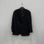 Mens Black Long Sleeve Noch Collared Three Button Blazer With Pants Size 36W image number 1