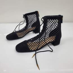 Christian Dior Women's Naughtily-D Black Mesh Ankle Boots Size 6.5 w/COA