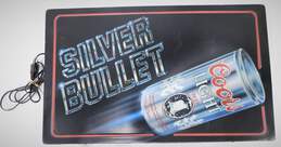Vintage 1985 Coors light silver bullet lighted sign