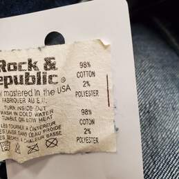 Rock & Republic Women Blue Skinny Jeans Sz 24 NWT alternative image