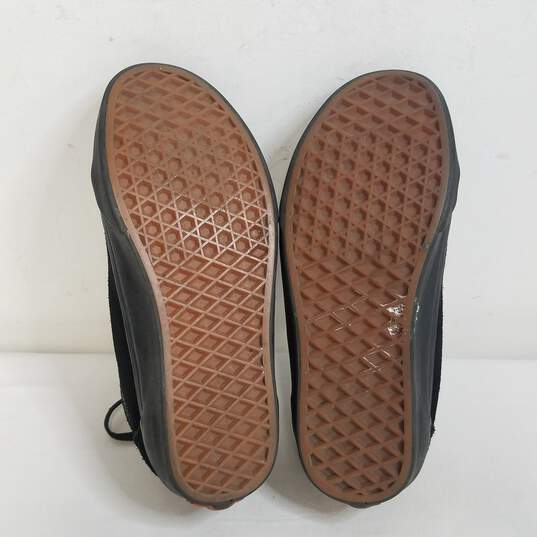 Vans Old Skool Nubuck Black Shoes Size Men 5 Women 6.5 image number 5